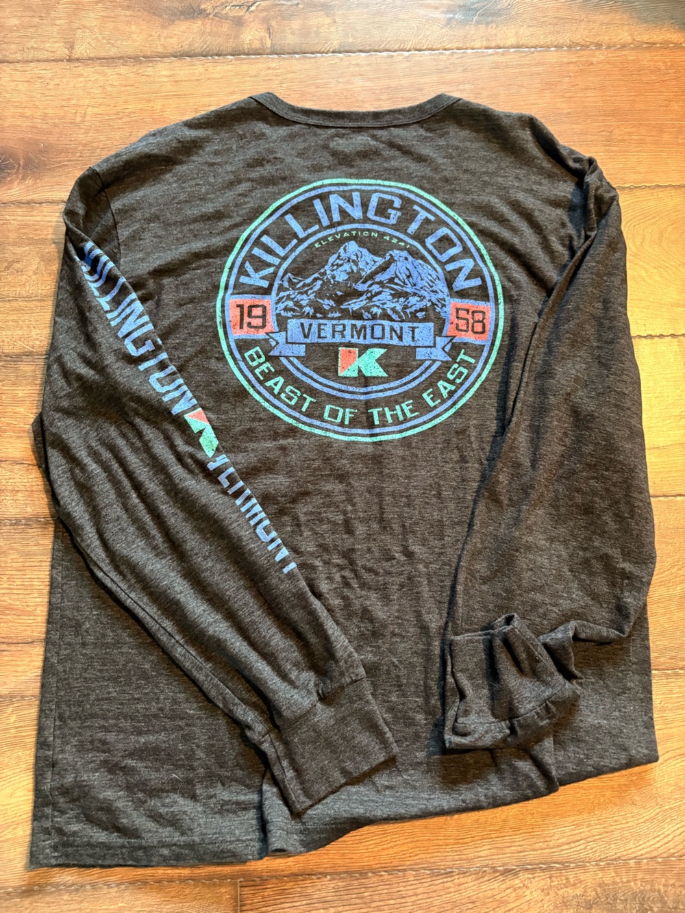 Blue 84 Charcoal Killington 'Beast of the East' Long-Sleeve Tee